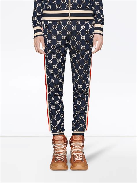 gucci jacquard pants cheap|white gucci jacket embroidered.